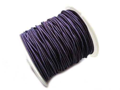 Gummikordel elastisch, 1mm, violett lila, 20m (0,25/m)